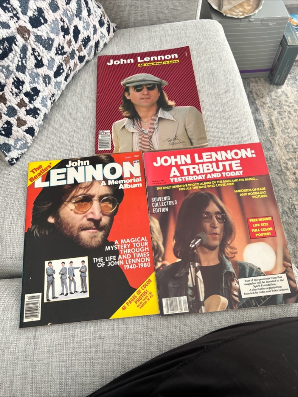 John Lennon Collector Magazines Set - Red Covers